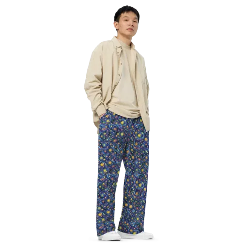 Starry Vortex on a Wide-Leg Pants