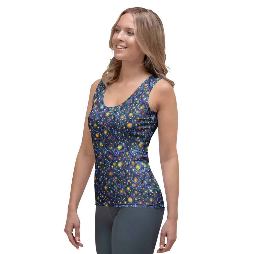 Starry Vortex on Women's Tank Top — Left Front