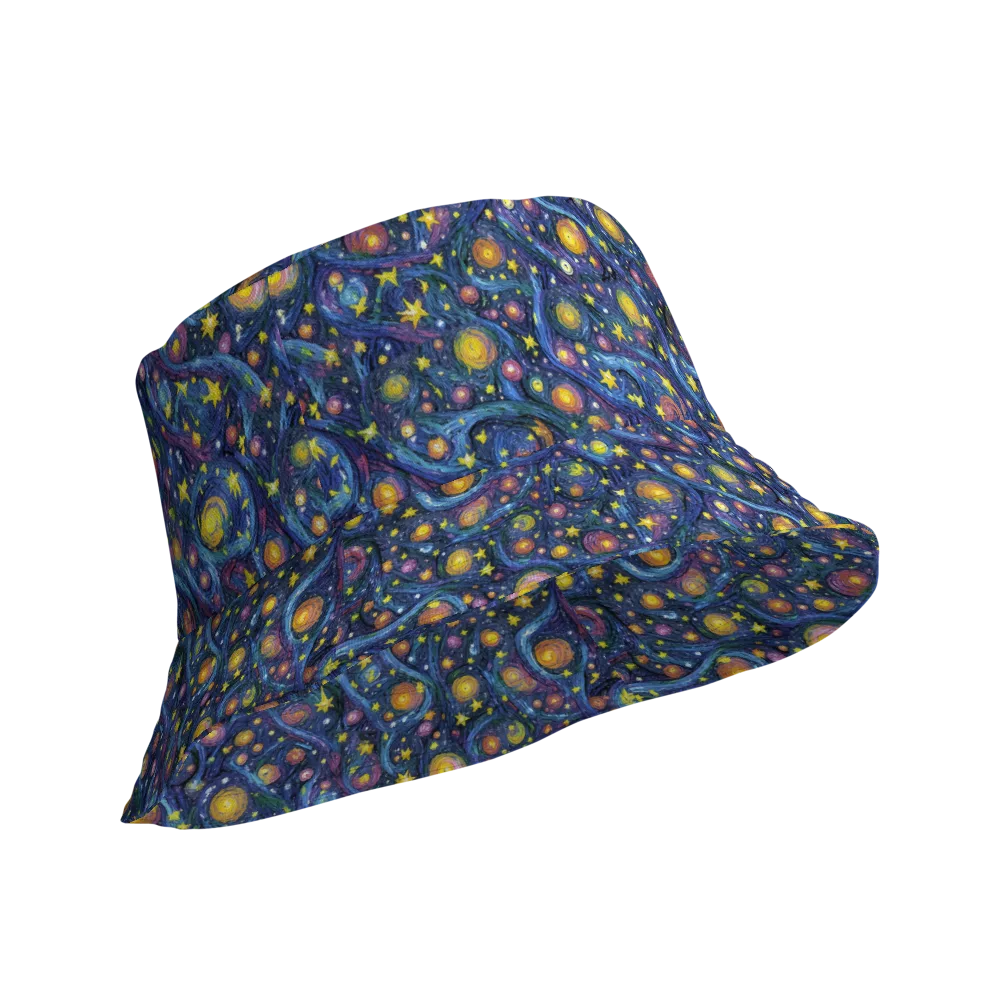 Starry Vortex on Reversible Bucket Hat — Product details Outside