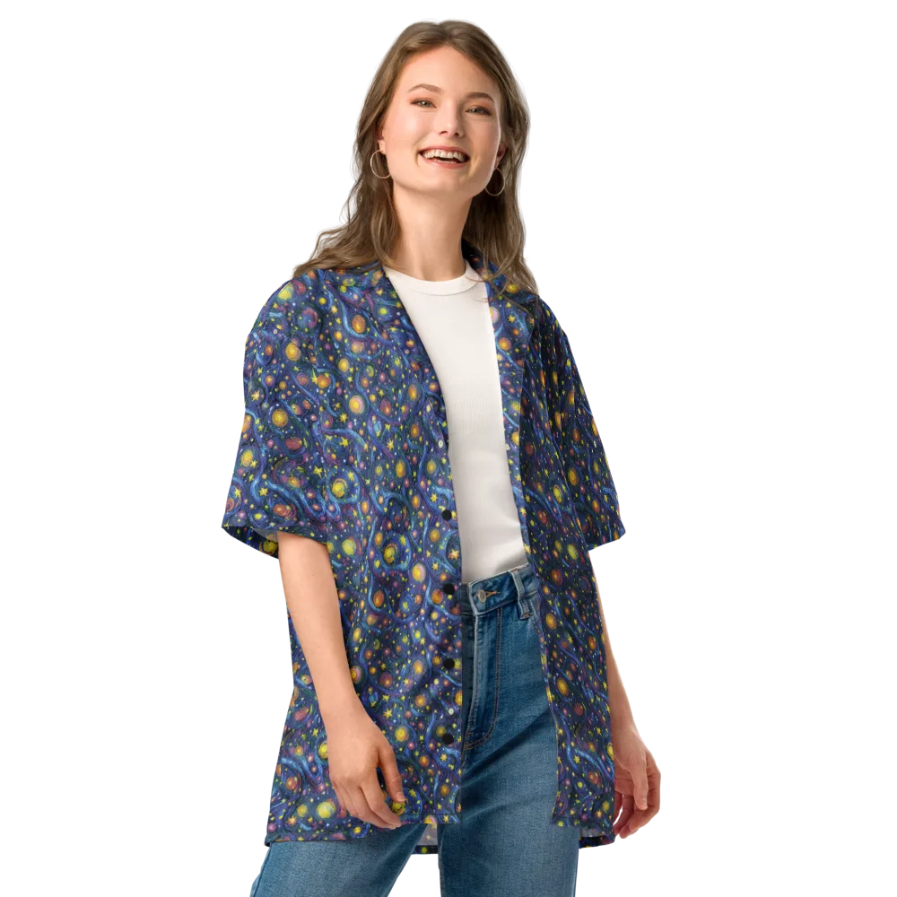 Starry Vortex on Button Shirt — Front