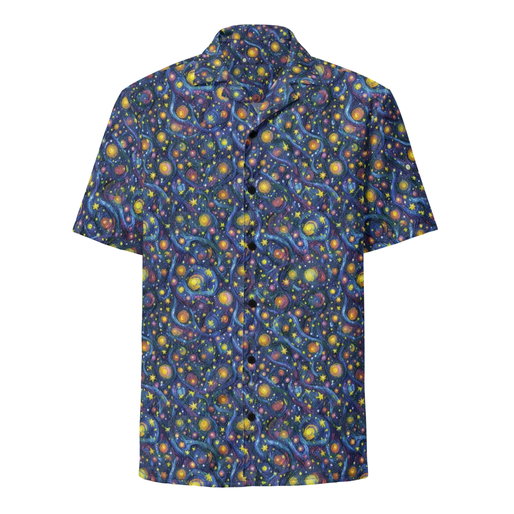 Starry Vortex on Button Shirt — Front