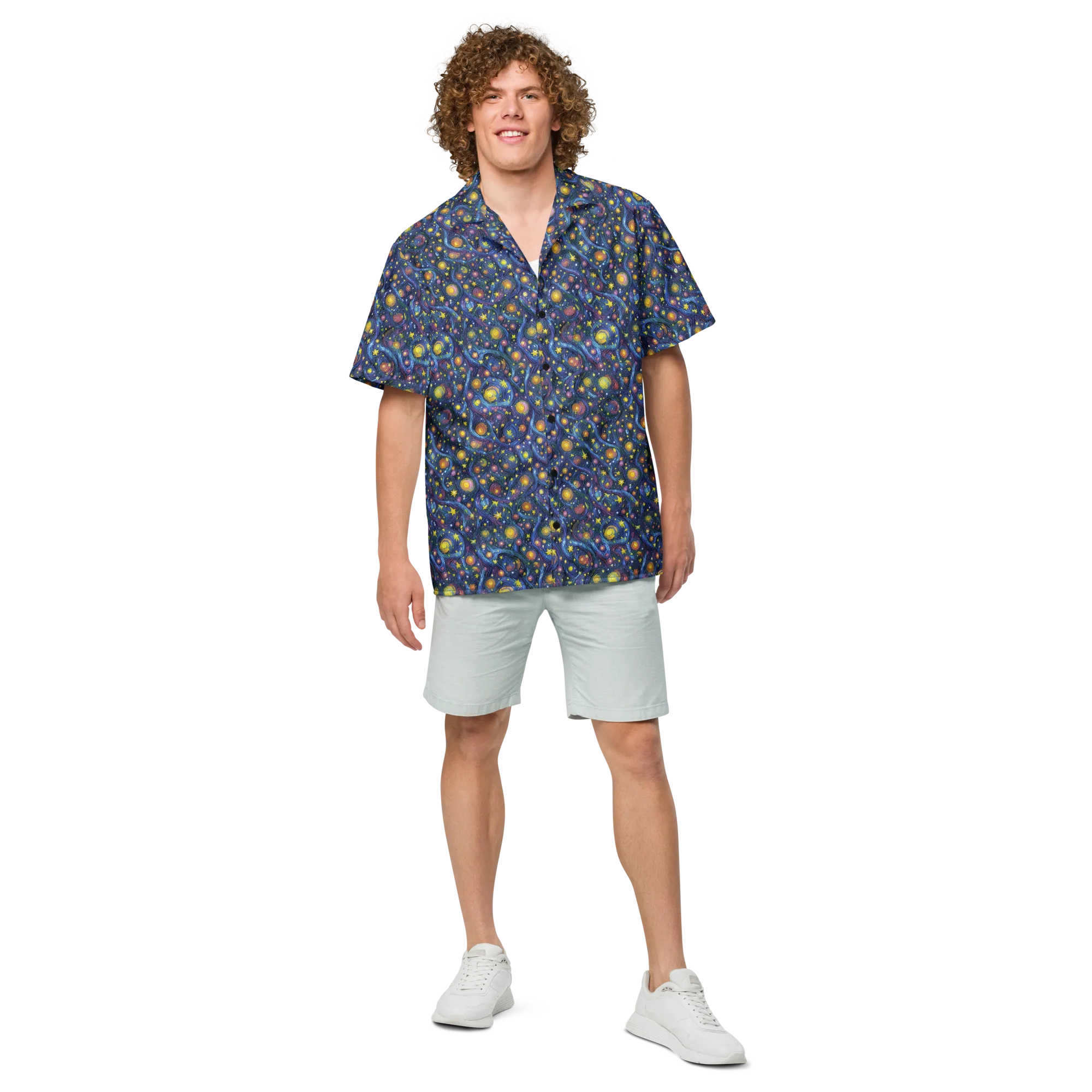 Starry Vortex on Button Shirt — Front