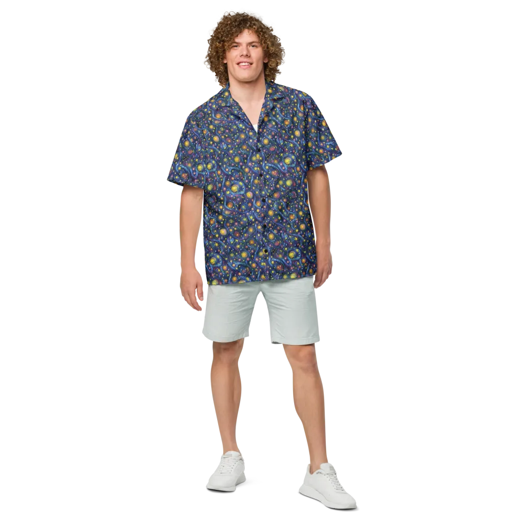 Starry Vortex on Button Shirt — Front