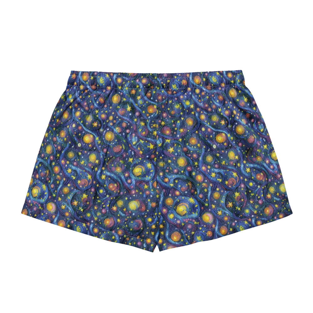 Starry Vortex on Women's Pajama Shorts — Back