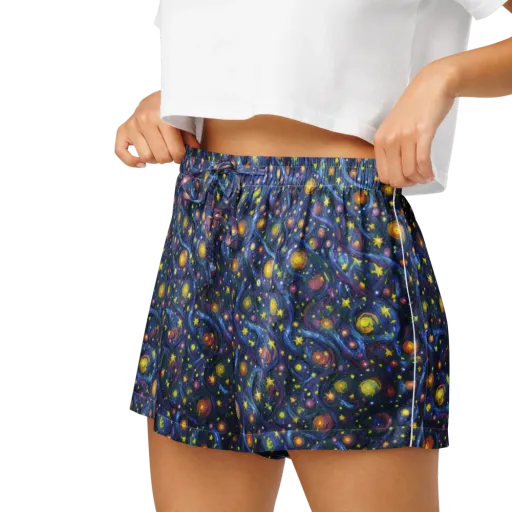 Starry Vortex on a Women's Pajama Shorts