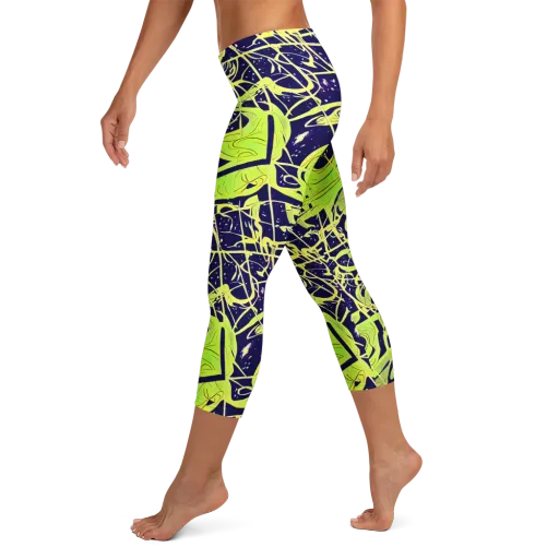 Stellar Sprout on a Capri Leggings