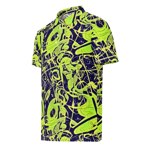 Stellar Sprout on a Men's Slim Fit Polo Shirt