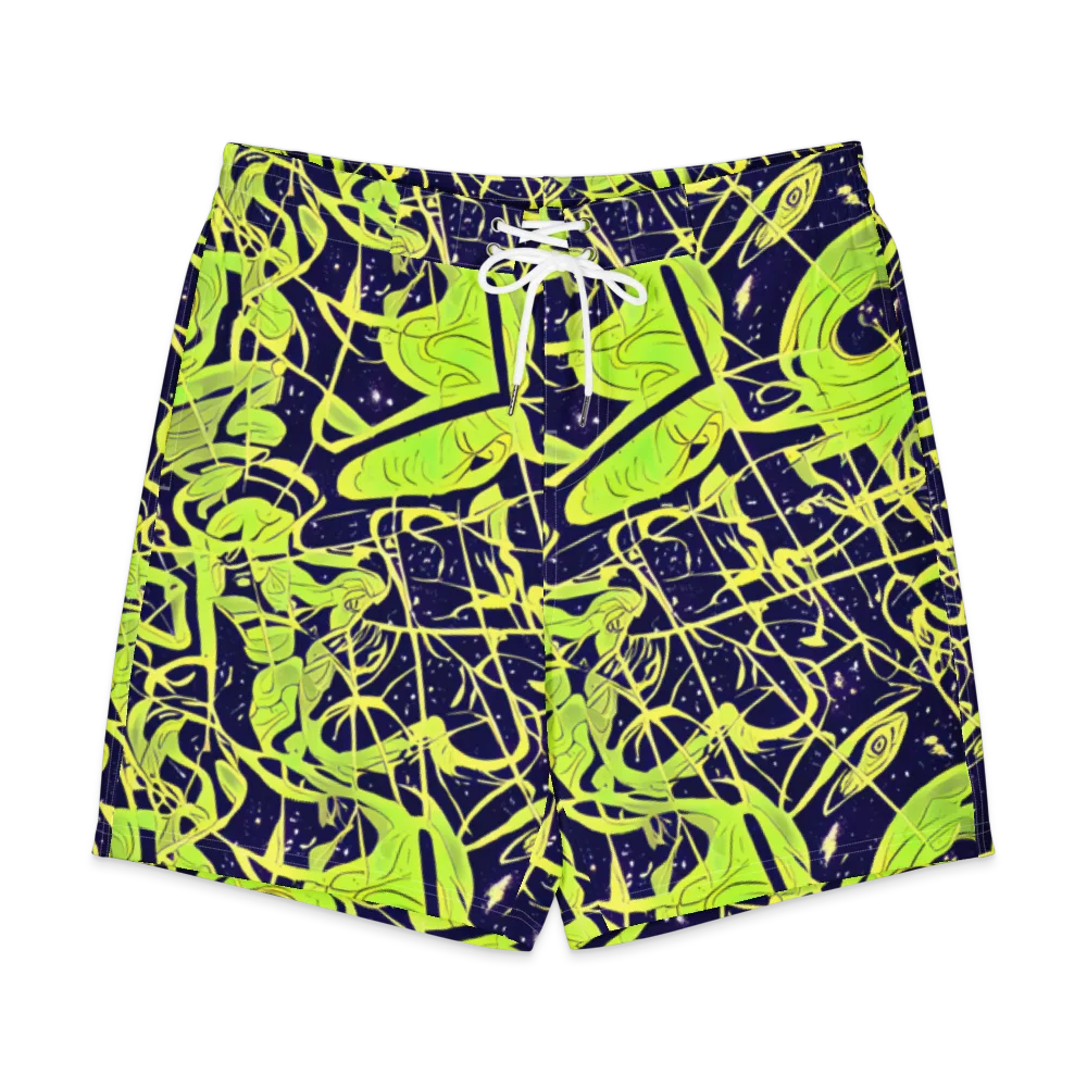 Stellar Sprout on Men's Board Shorts — Front