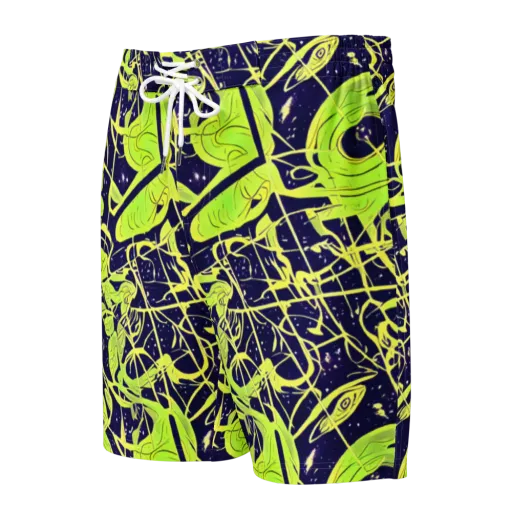 Stellar Sprout on a Men's Board Shorts