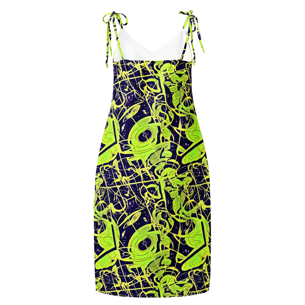 Stellar Sprout on Slip Dress — Back
