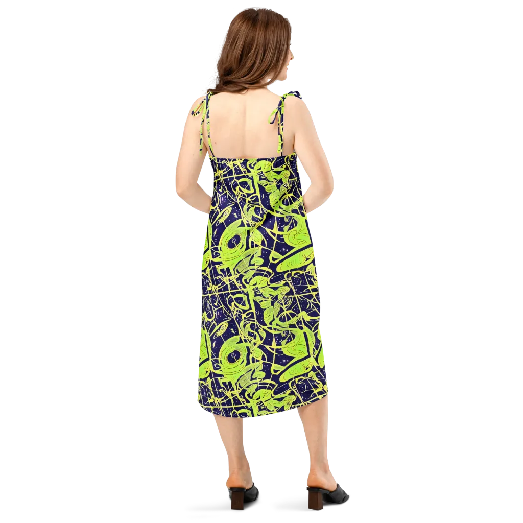 Stellar Sprout on Slip Dress — Back