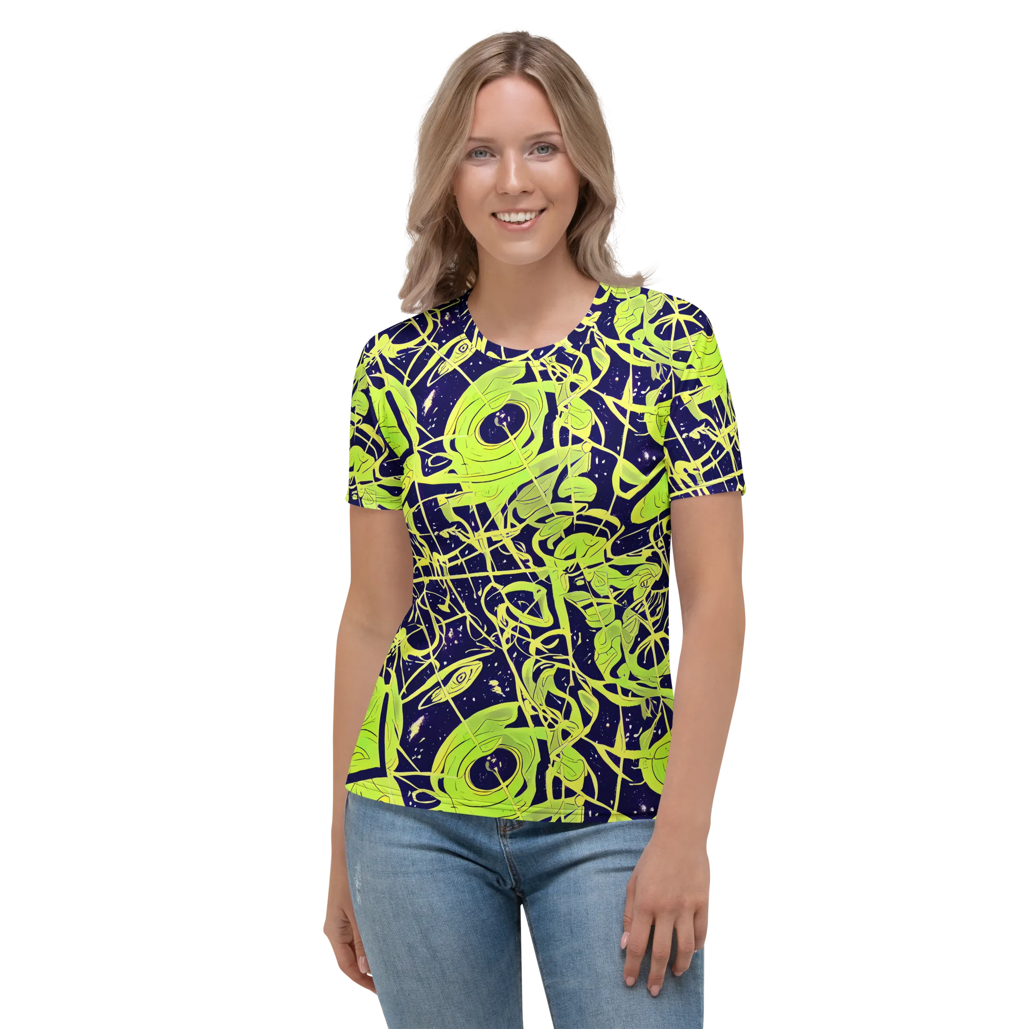 Stellar Sprout on Women's Crew Neck T-Shirt — Front