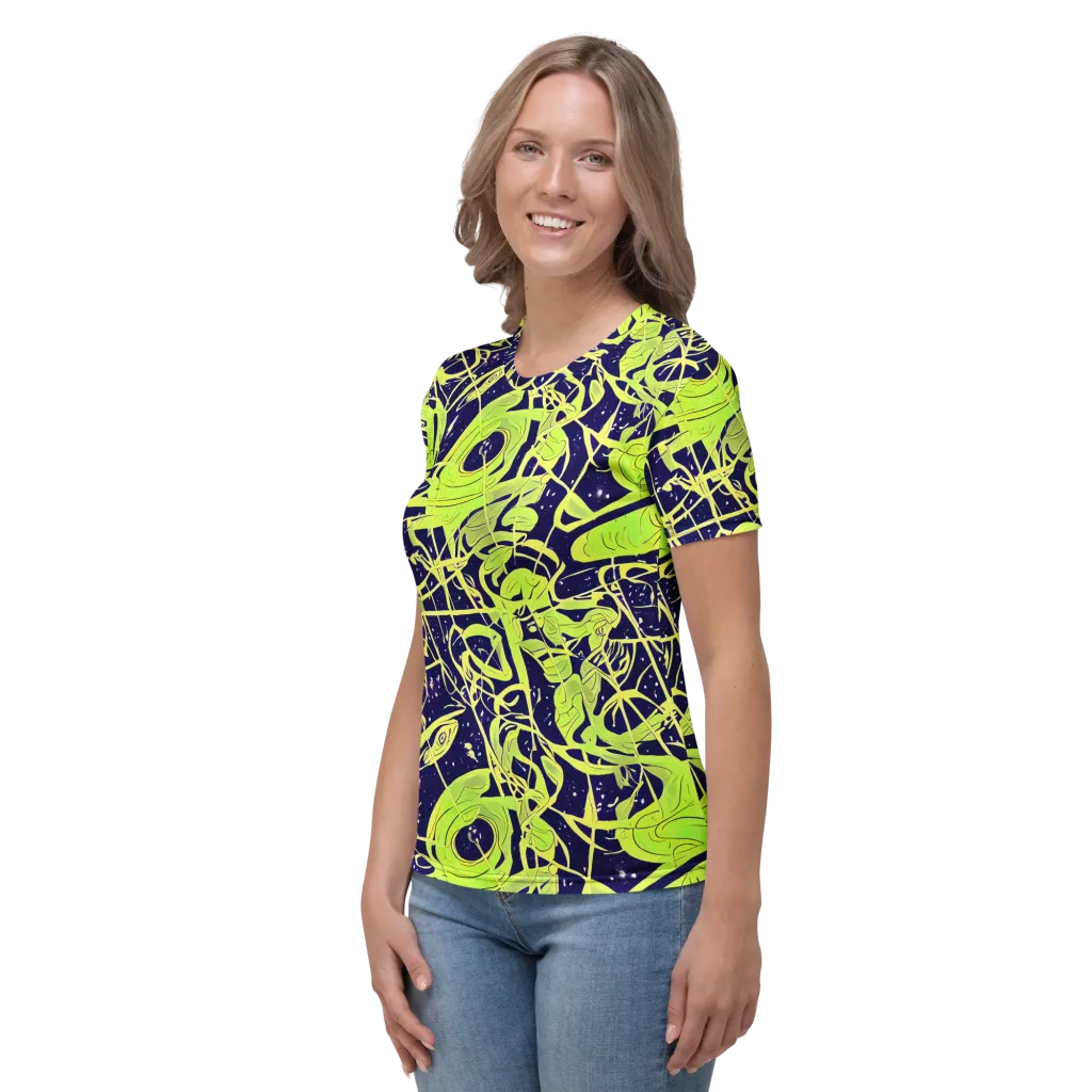 Stellar Sprout on Women's Crew Neck T-Shirt — Left