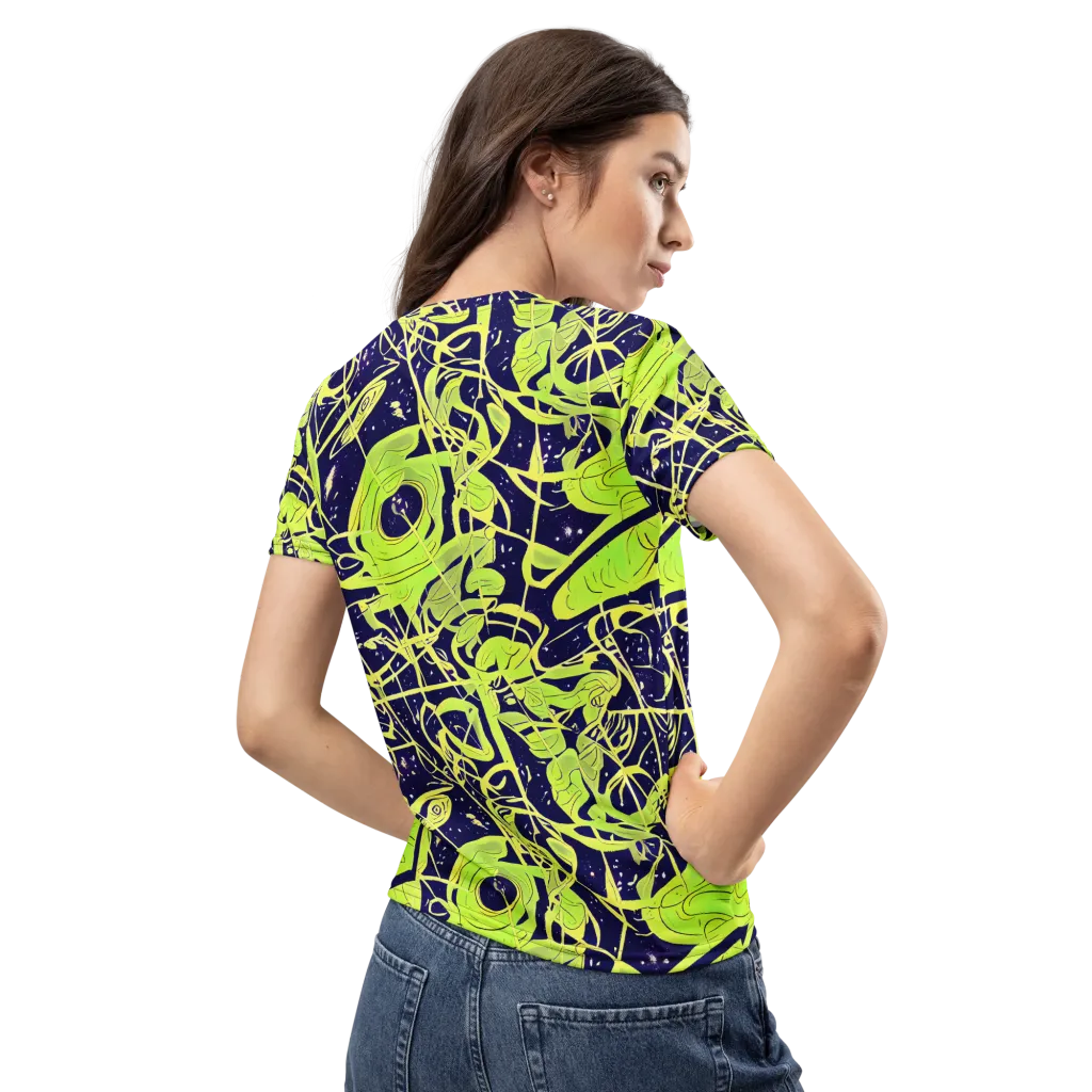 Stellar Sprout on Women's Crew Neck T-Shirt — Back