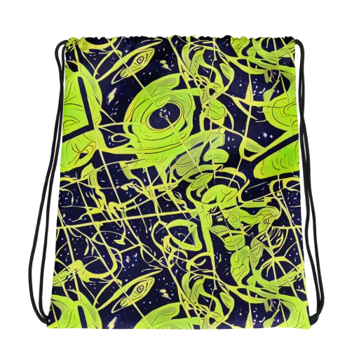 Stellar Sprout on a Drawstring Bag