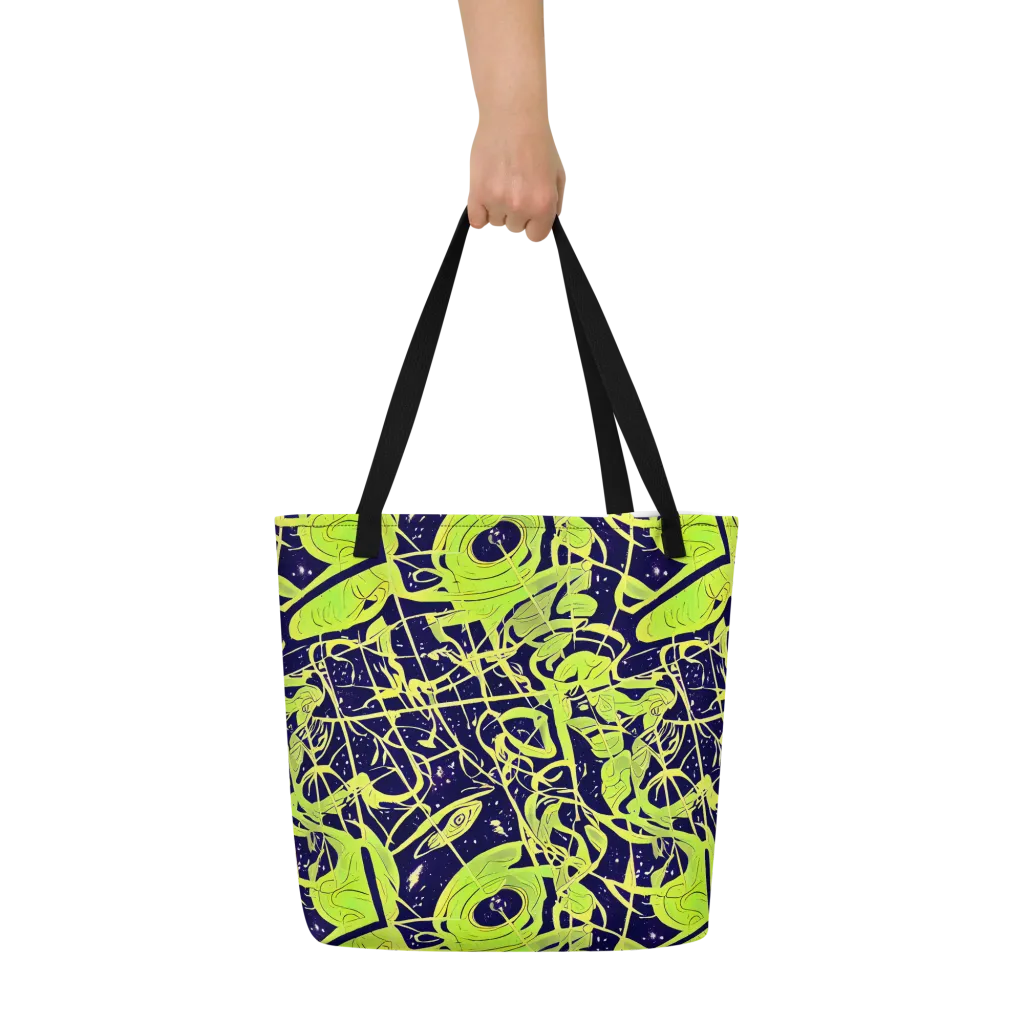 Stellar Sprout on Large Tote Bag W/ Pocket — Front