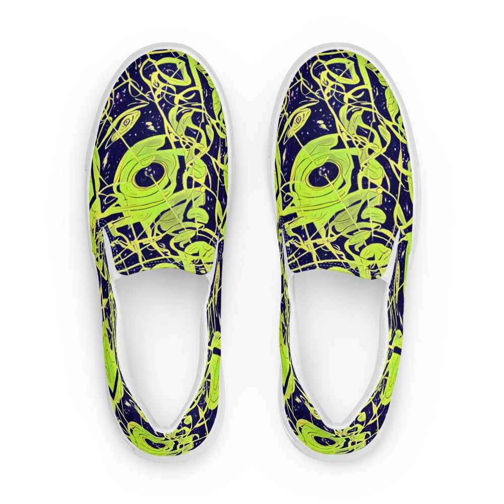 Stellar Sprout on Women's Slip-On Canvas Shoes — Front