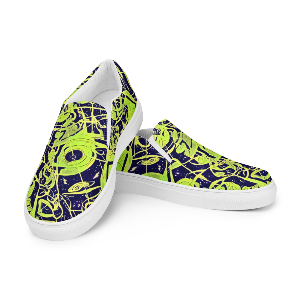 Stellar Sprout on Women's Slip-On Canvas Shoes — Left Front