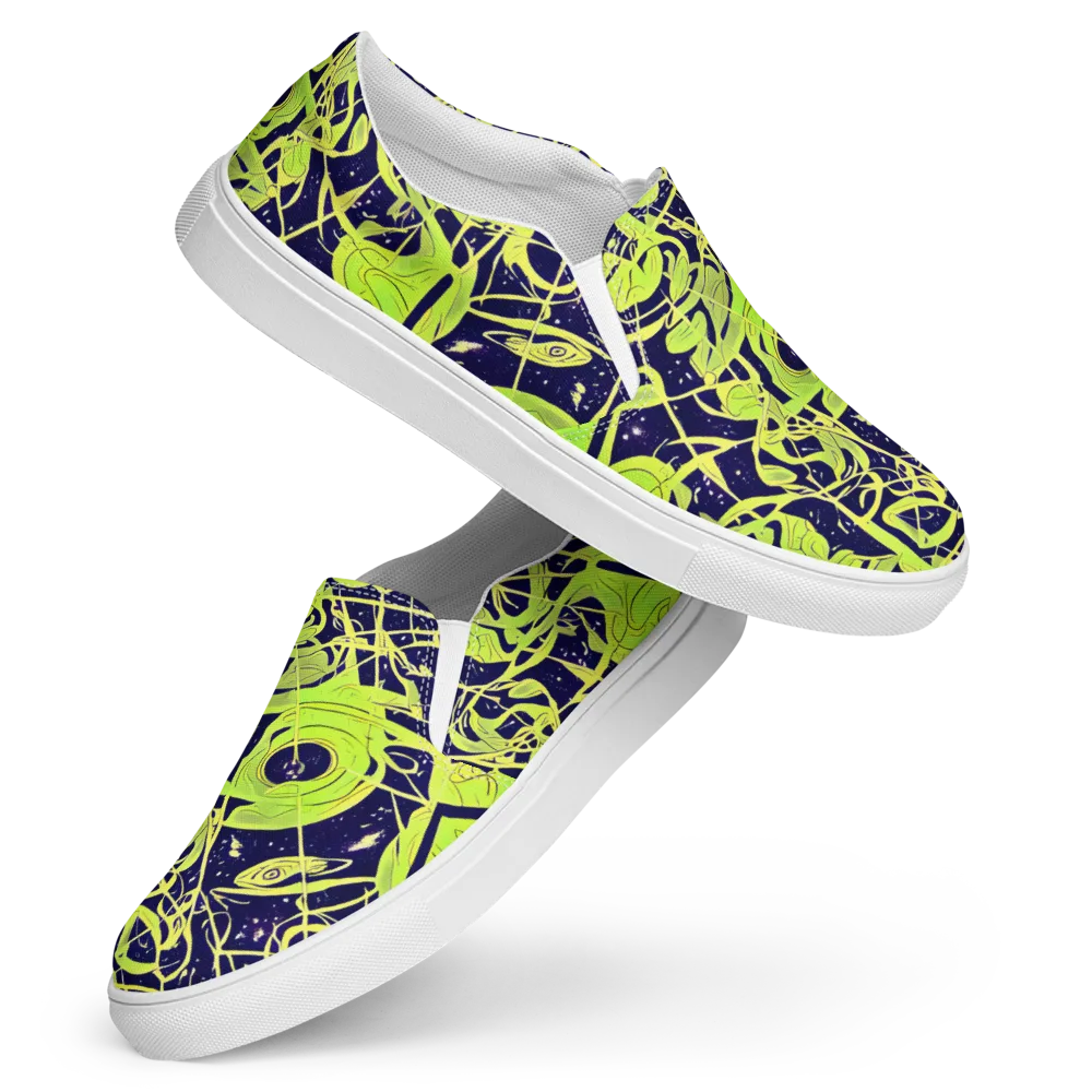 Stellar Sprout on Women's Slip-On Canvas Shoes — Front