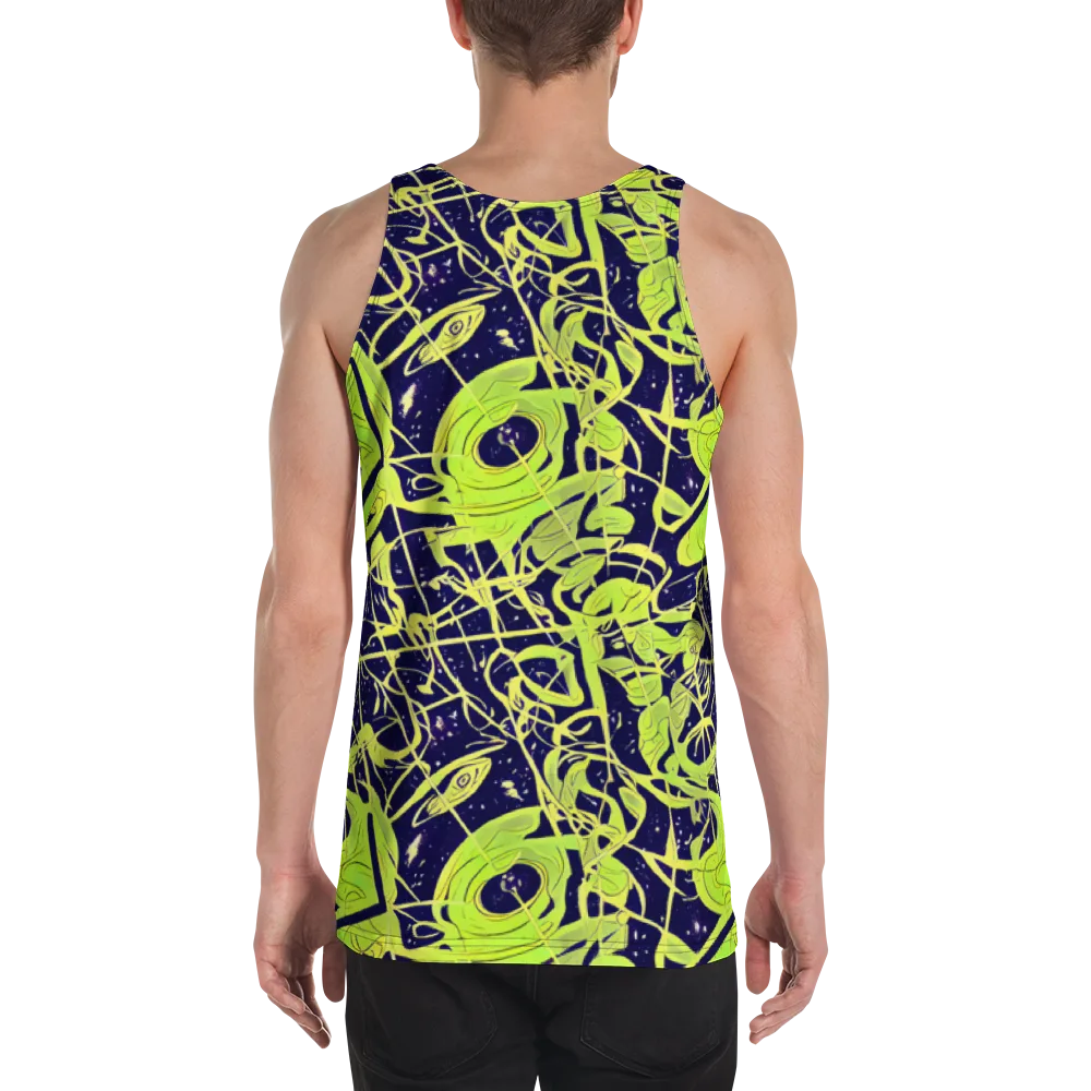 Stellar Sprout on Men's Tank Top — Back