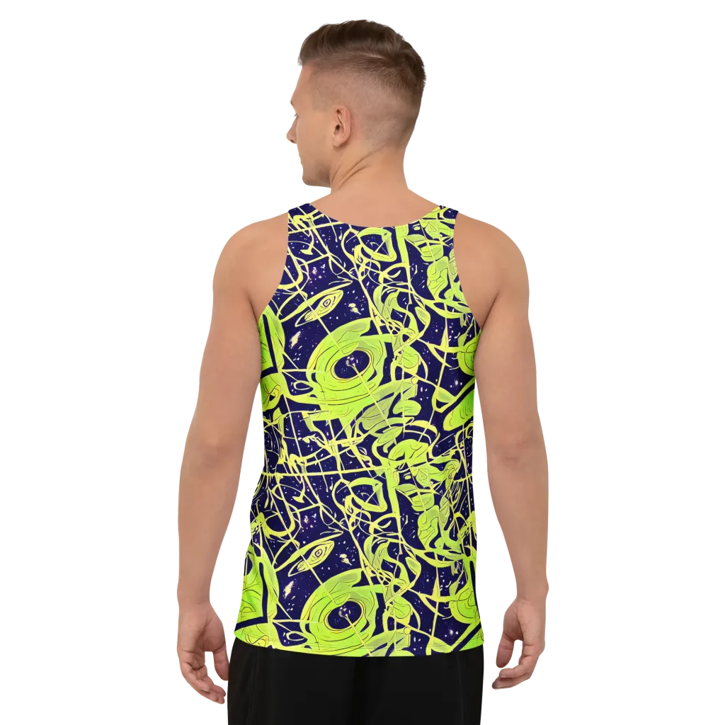 Stellar Sprout on Men's Tank Top — Back
