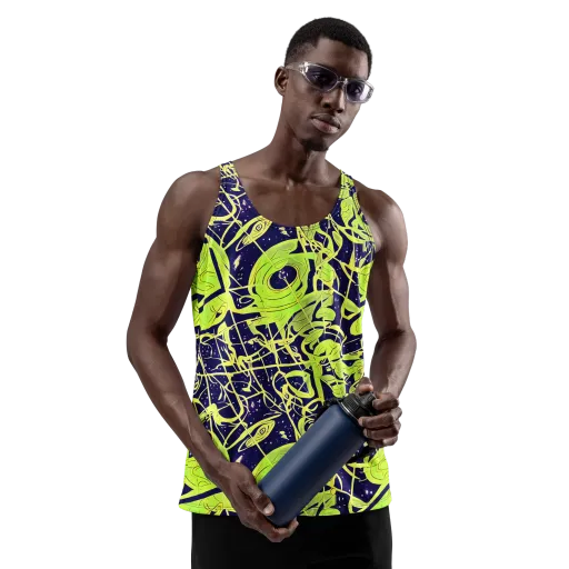 Stellar Sprout on a Men's Tank Top