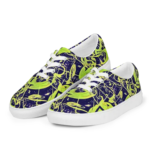 Stellar Sprout on a Men's Lace-Up Canvas Shoes