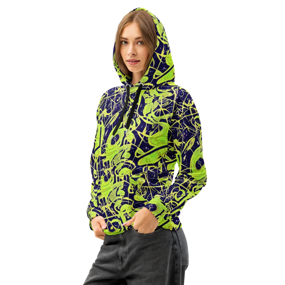 Stellar Sprout on Cotton Hoodie — Left Front