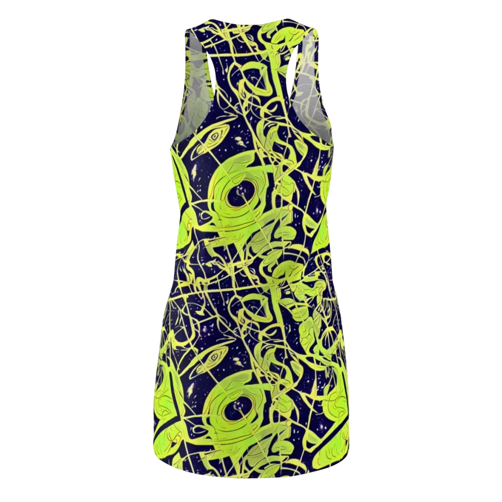 Stellar Sprout on Racerback Dress — Back