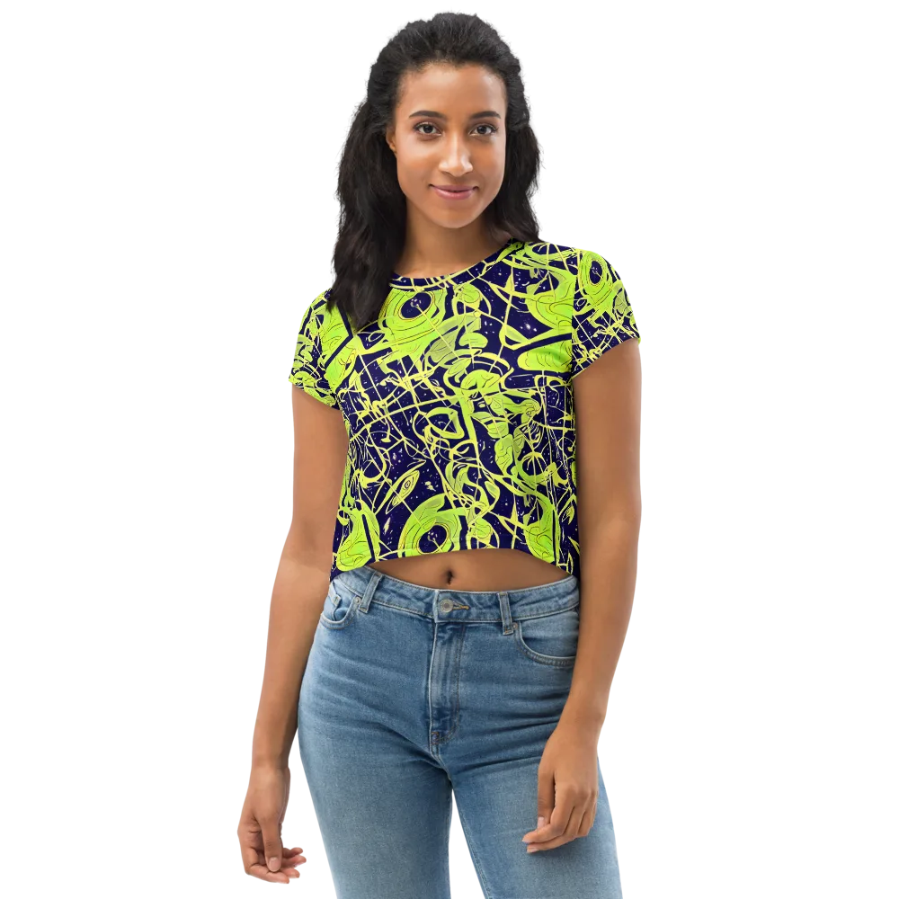 Stellar Sprout on Crop Tee — Front