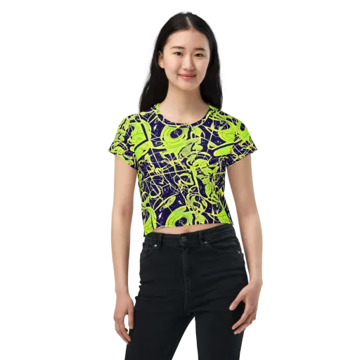 Stellar Sprout on a Crop Tee