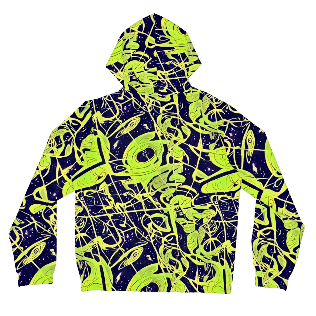 Stellar Sprout on Women's Full-Zip Hoodie — Back