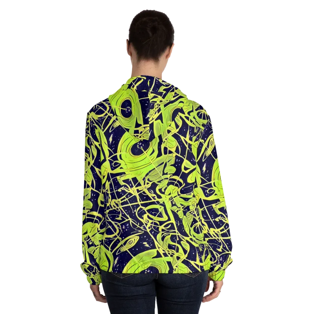 Stellar Sprout on Women's Full-Zip Hoodie — Back On Person