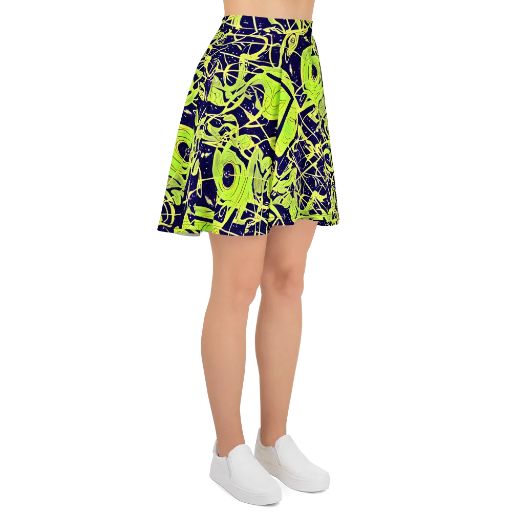 Stellar Sprout on Skater Skirt — Right