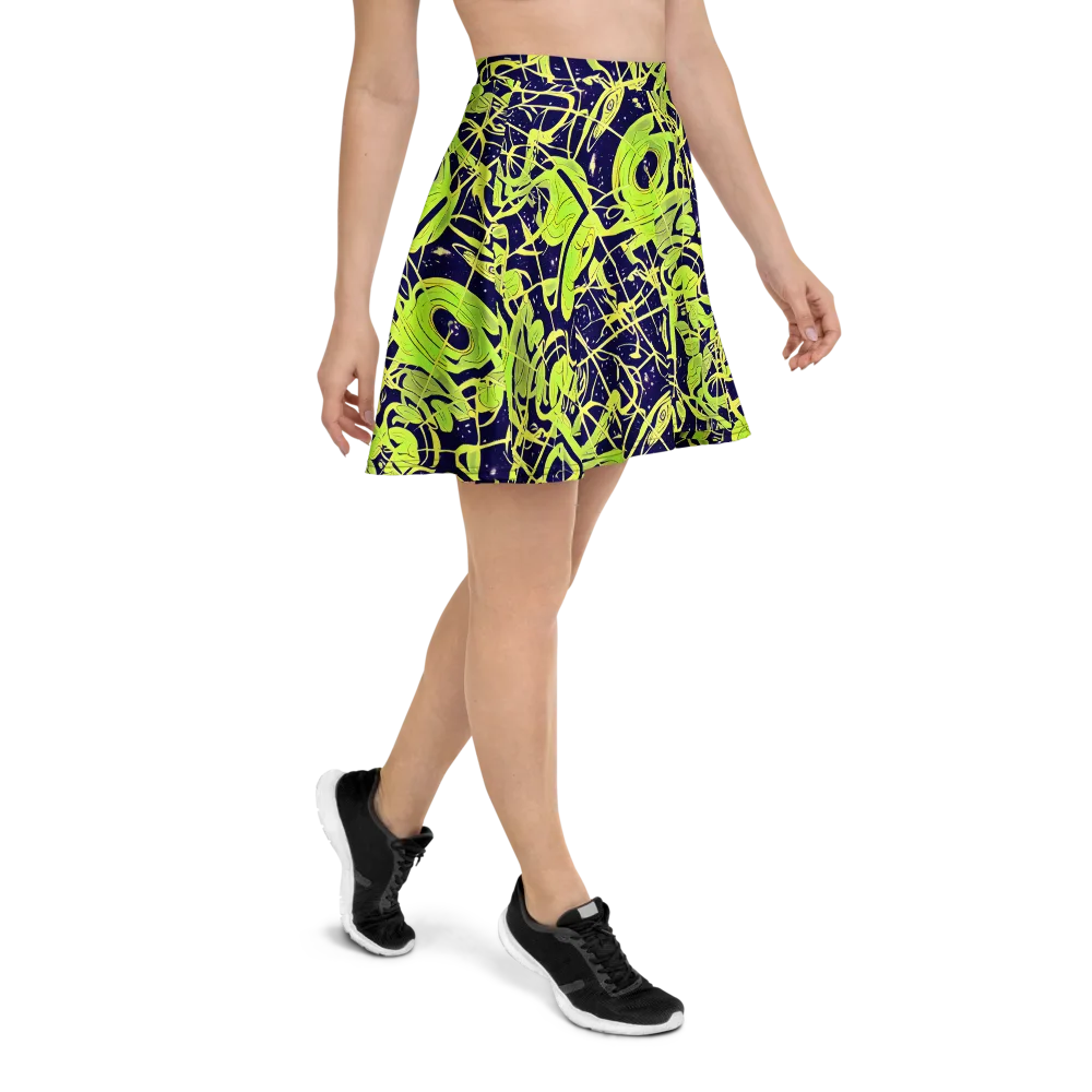 Stellar Sprout on Skater Skirt — Right