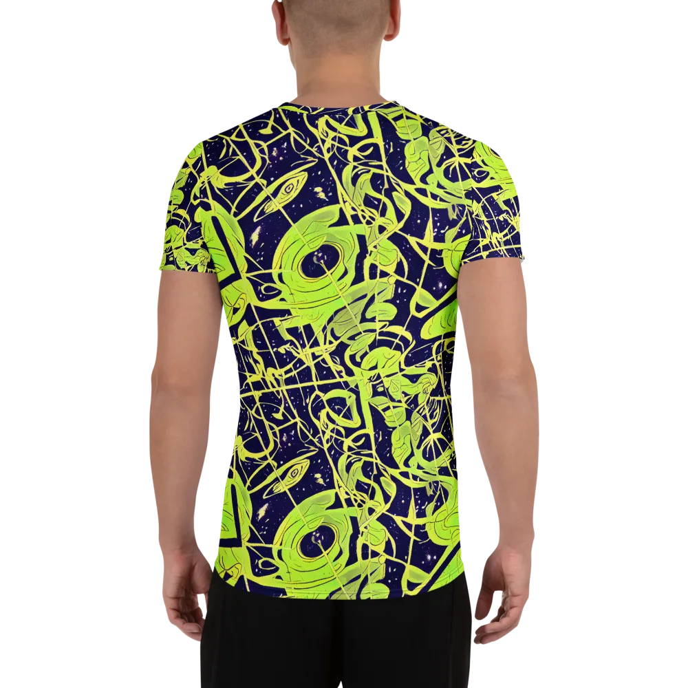 Stellar Sprout on Men's Athletic T-Shirt — Back