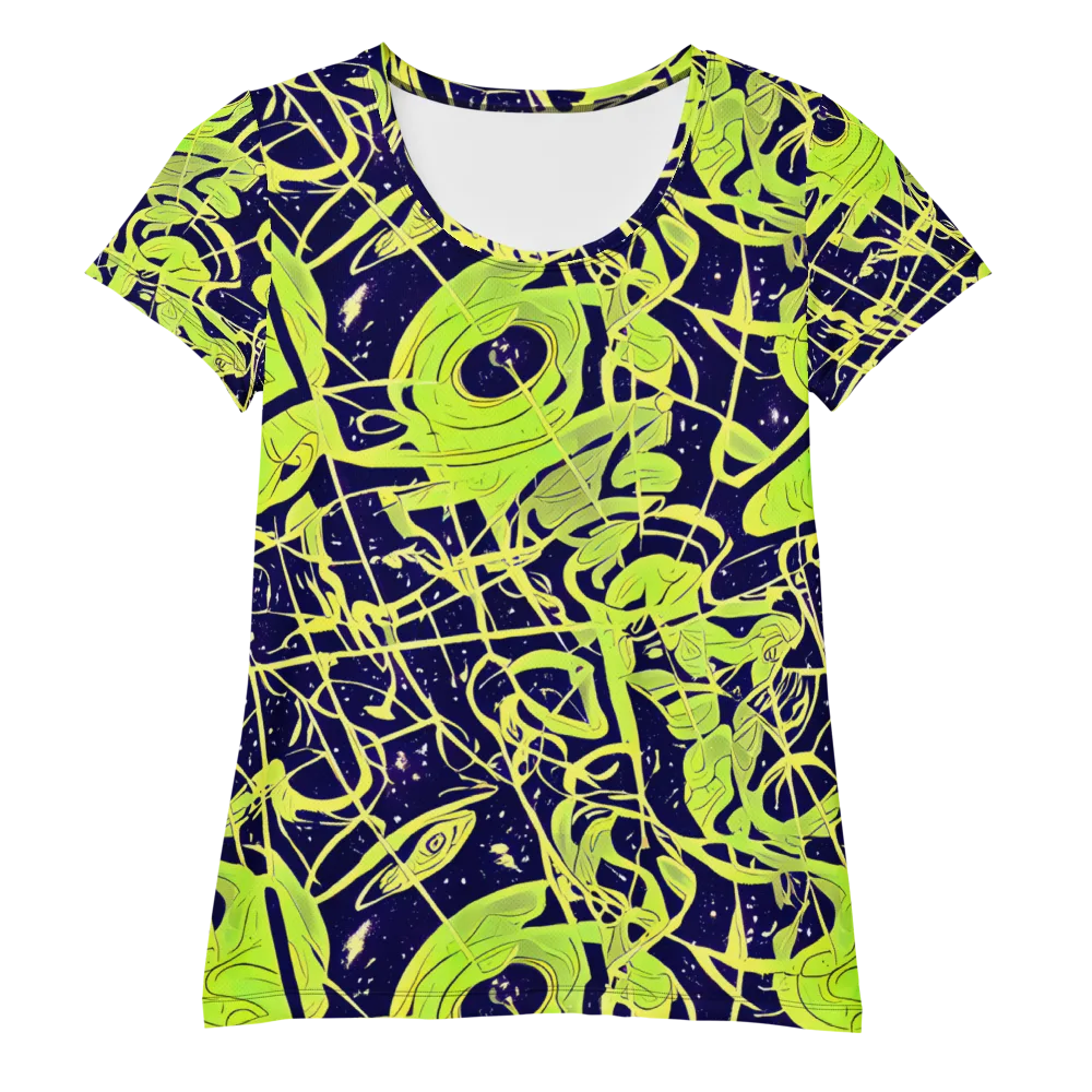 Stellar Sprout on Women's Athletic T-Shirt — Front