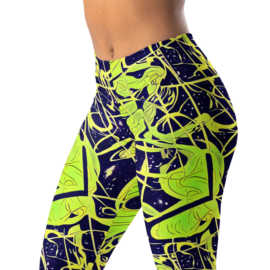 Stellar Sprout on Leggings — Left Front
