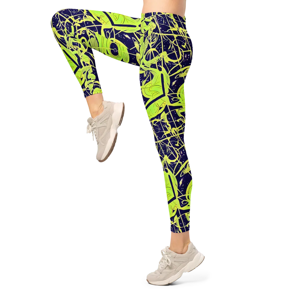 Stellar Sprout on Leggings — Left