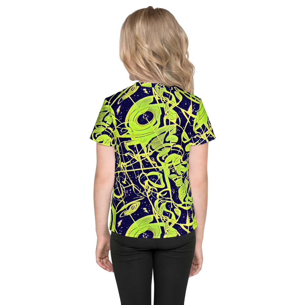 Stellar Sprout on Kids Crew Neck T-Shirt — Back