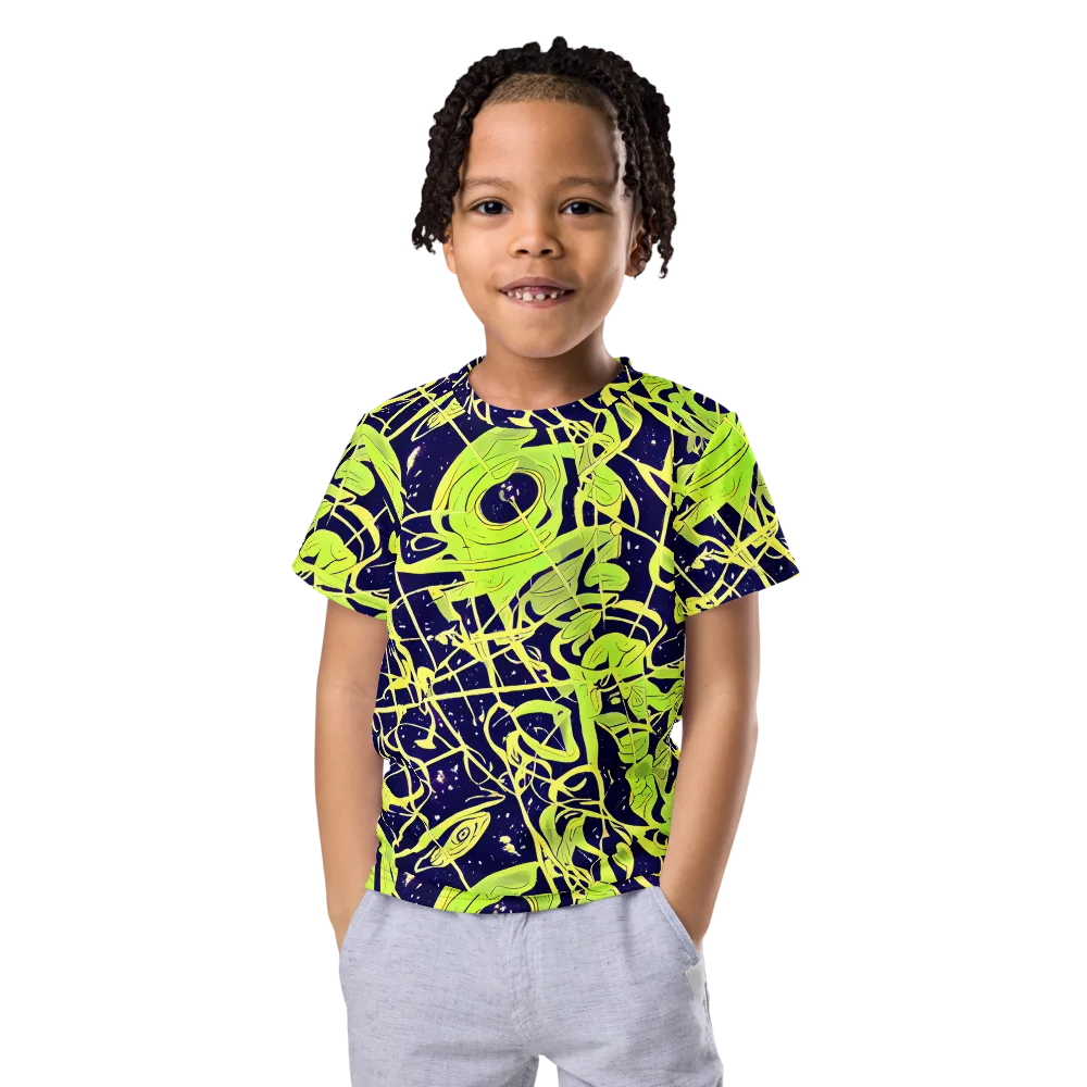Stellar Sprout on Kids Crew Neck T-Shirt — Front
