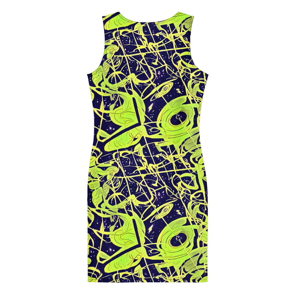 Stellar Sprout on Bodycon Dress — Back