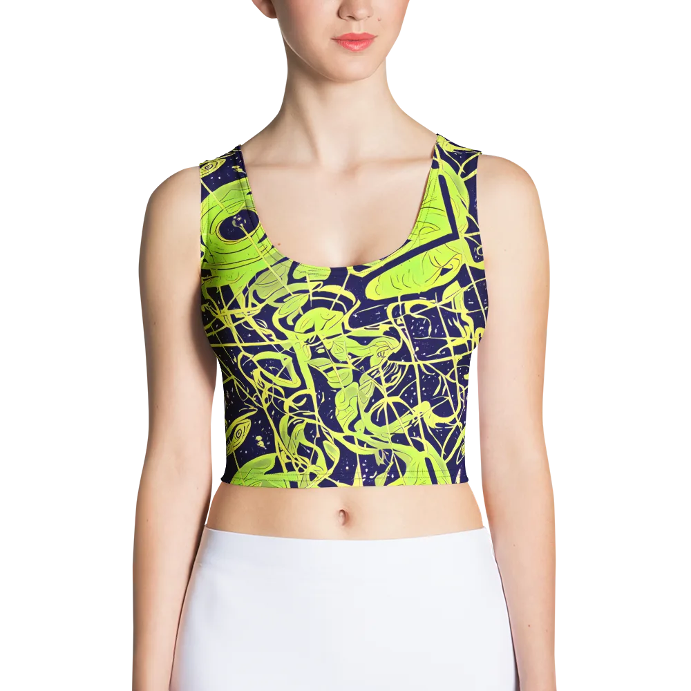 Stellar Sprout on Crop Top — Front