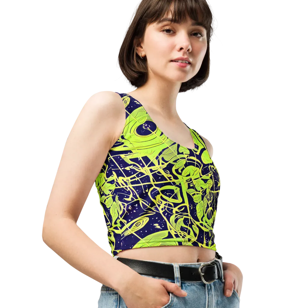 Stellar Sprout on Crop Top — Right Front