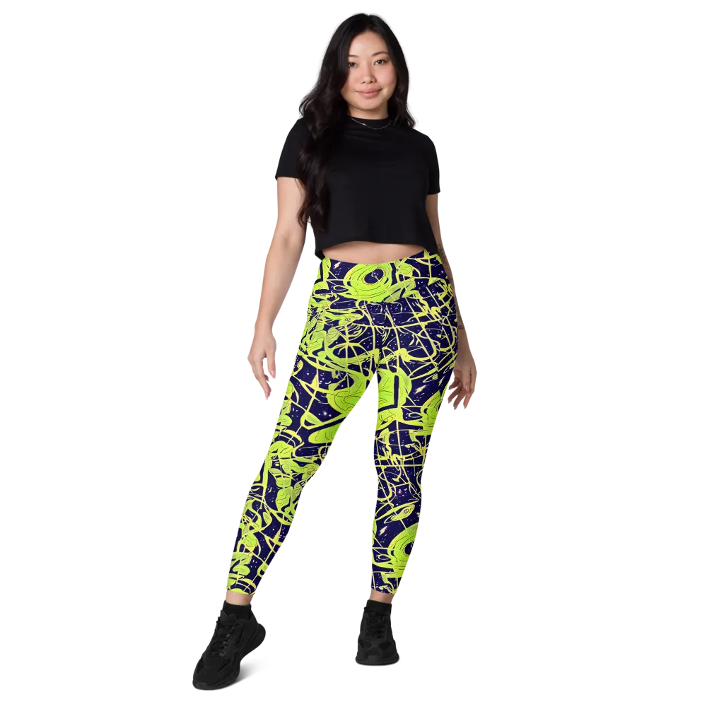 Stellar Sprout on Leggings with Pockets — Front