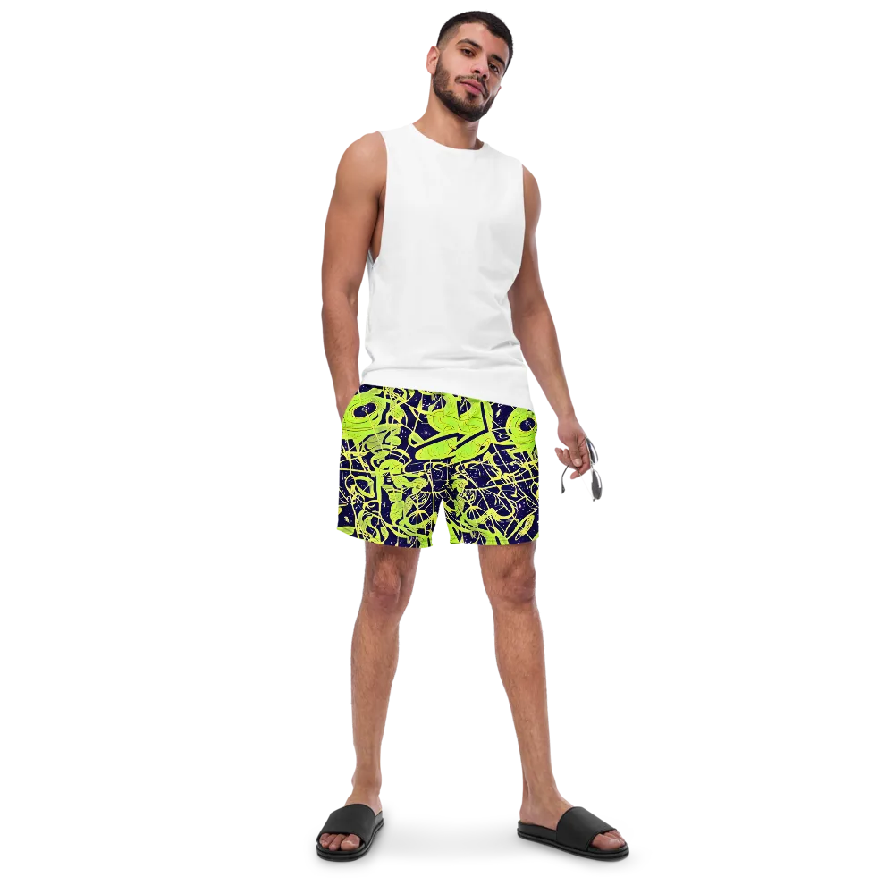 Stellar Sprout on Swim Trunks — Front