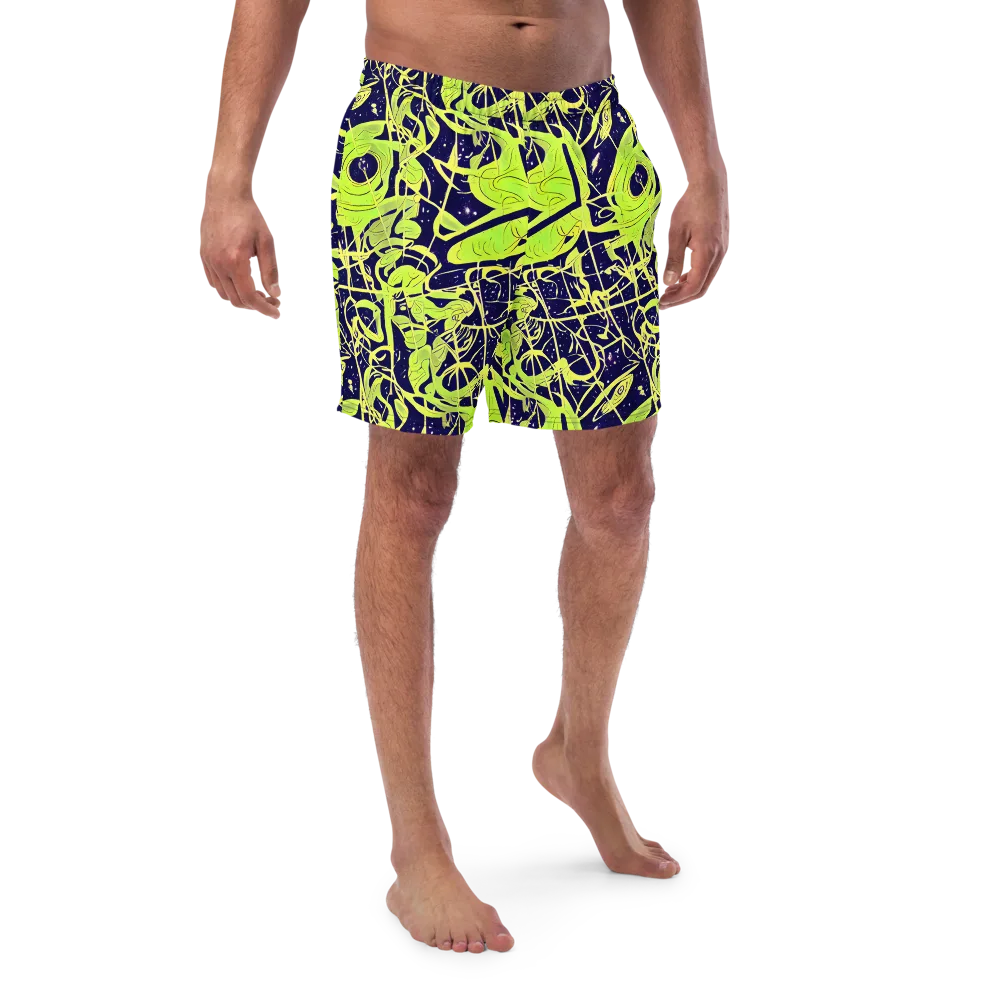 Stellar Sprout on Swim Trunks — Front