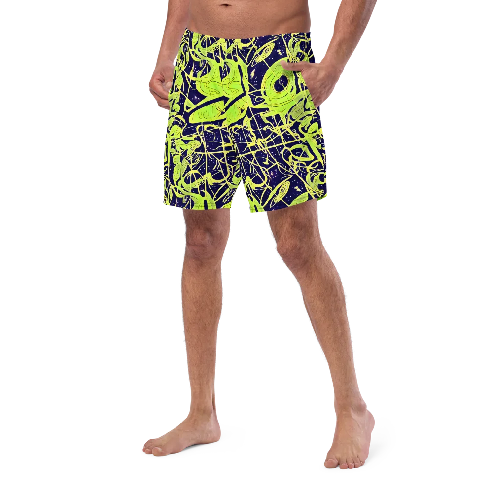 Stellar Sprout on Swim Trunks — Left Front
