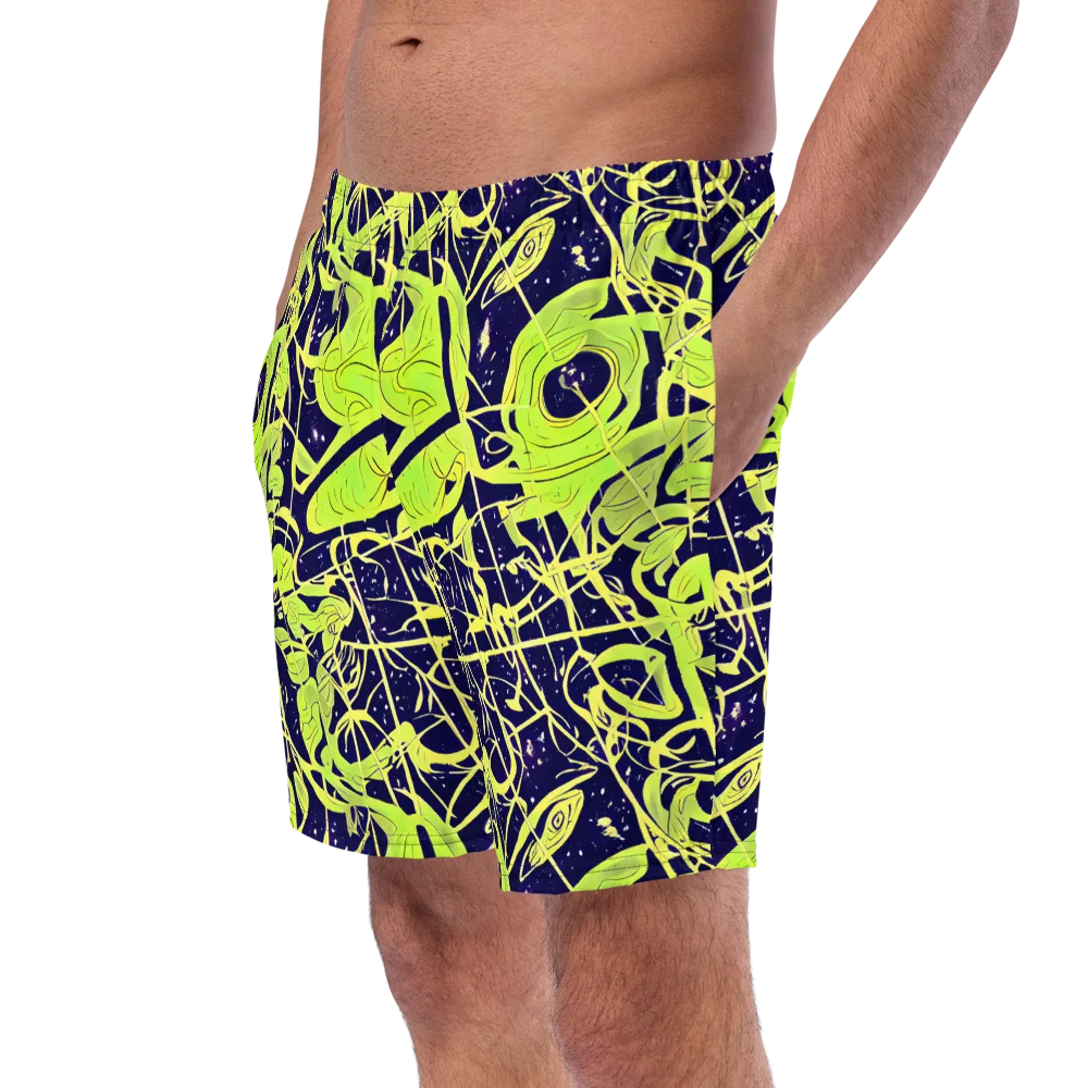 Stellar Sprout on Swim Trunks — Left Front