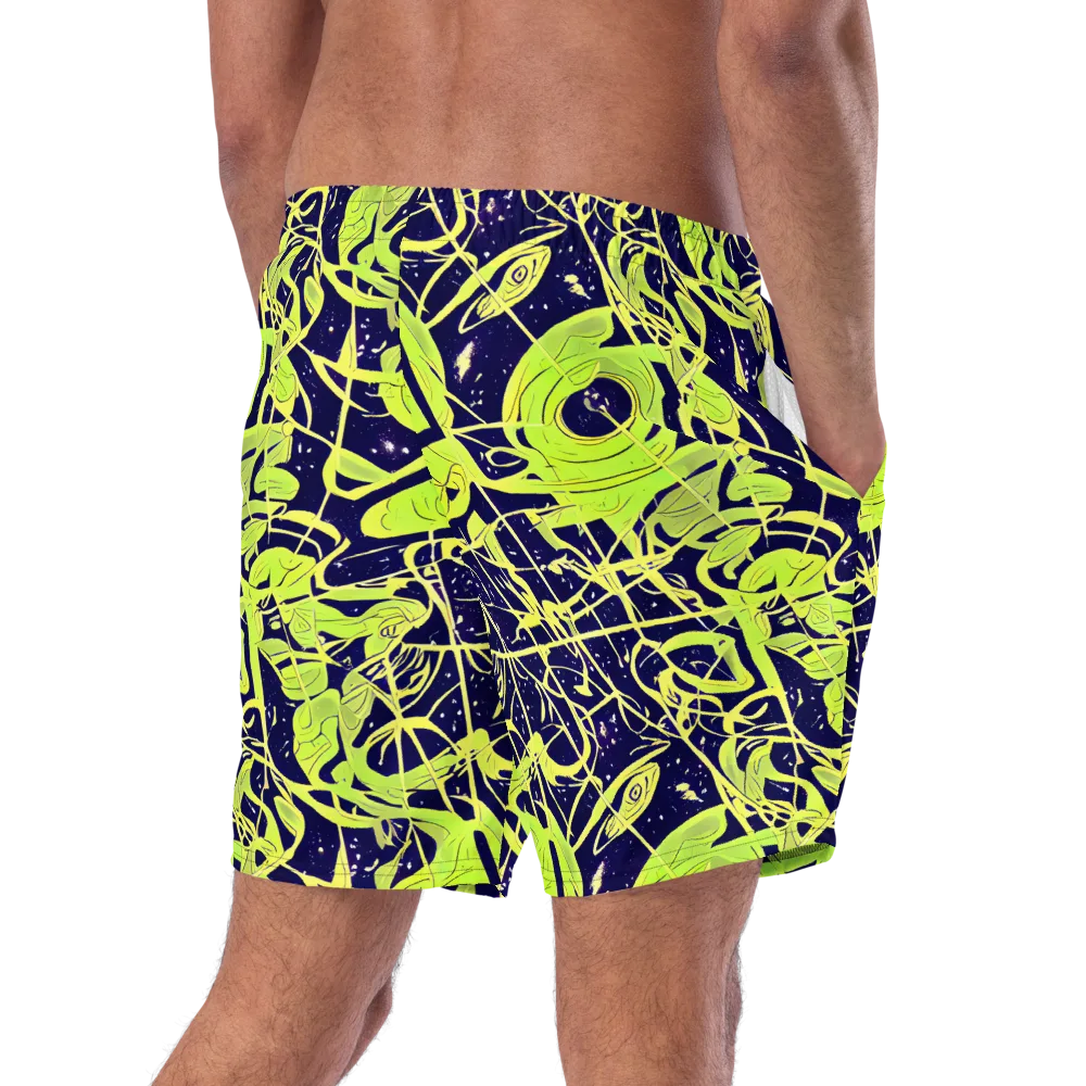 Stellar Sprout on Swim Trunks — Right Back
